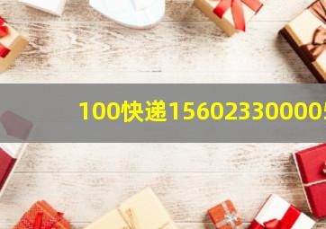 100快递156023300005