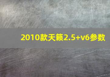 2010款天籁2.5+v6参数