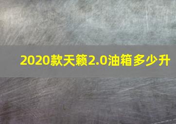 2020款天籁2.0油箱多少升