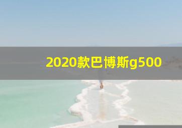 2020款巴博斯g500