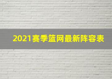 2021赛季篮网最新阵容表