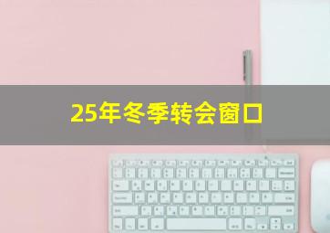 25年冬季转会窗口