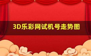 3D乐彩网试机号走势图