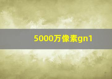 5000万像素gn1