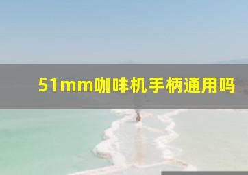 51mm咖啡机手柄通用吗