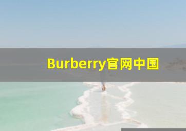 Burberry官网中国