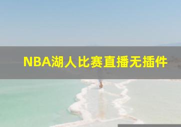 NBA湖人比赛直播无插件