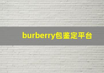 burberry包鉴定平台