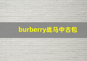 burberry战马中古包