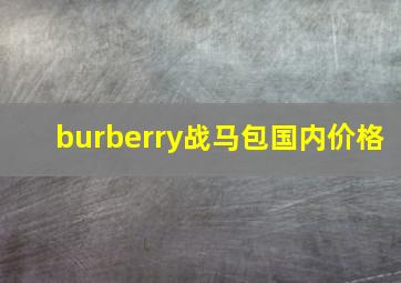 burberry战马包国内价格