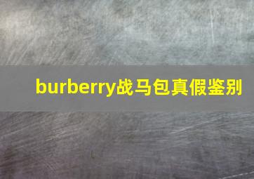 burberry战马包真假鉴别