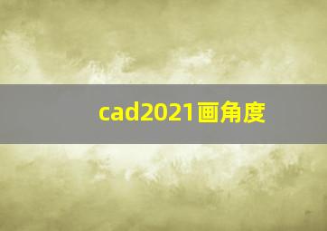 cad2021画角度