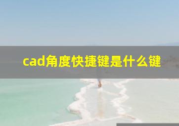 cad角度快捷键是什么键