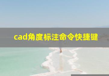 cad角度标注命令快捷键