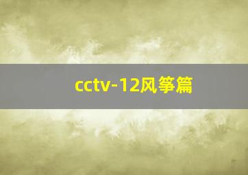 cctv-12风筝篇