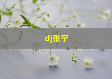 dj张宁