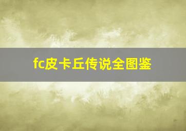 fc皮卡丘传说全图鉴