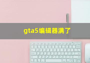 gta5编辑器满了