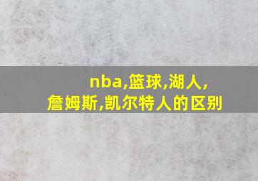 nba,篮球,湖人,詹姆斯,凯尔特人的区别