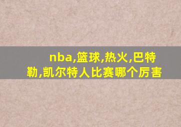 nba,篮球,热火,巴特勒,凯尔特人比赛哪个厉害