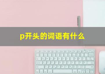 p开头的词语有什么