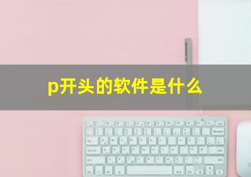 p开头的软件是什么