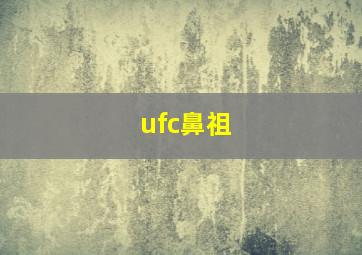 ufc鼻祖