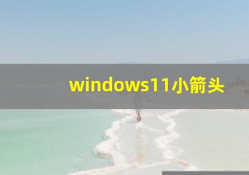 windows11小箭头