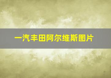 一汽丰田阿尔维斯图片