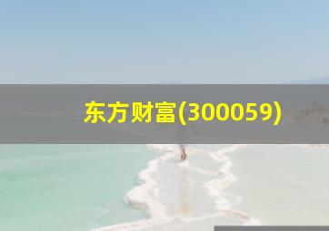 东方财富(300059)