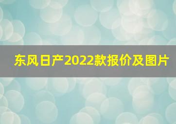 东风日产2022款报价及图片