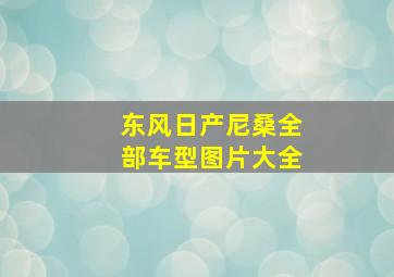 东风日产尼桑全部车型图片大全