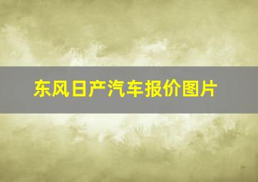 东风日产汽车报价图片