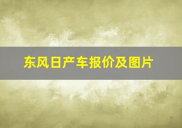 东风日产车报价及图片