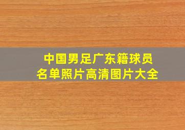 中国男足广东籍球员名单照片高清图片大全