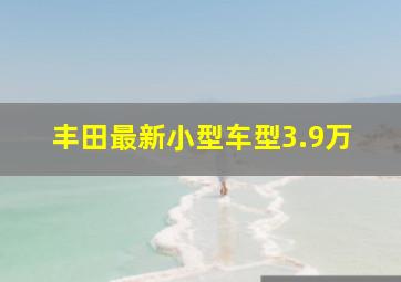 丰田最新小型车型3.9万