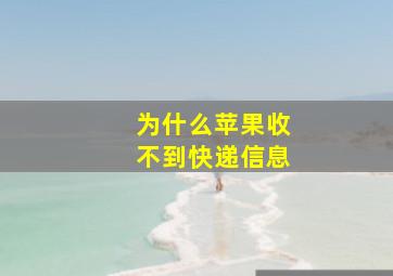 为什么苹果收不到快递信息