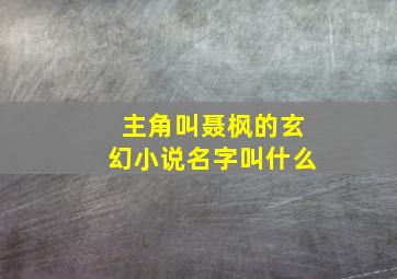 主角叫聂枫的玄幻小说名字叫什么