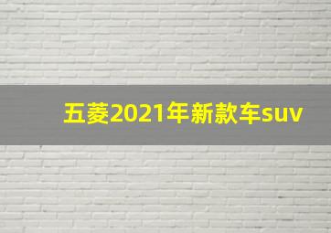 五菱2021年新款车suv