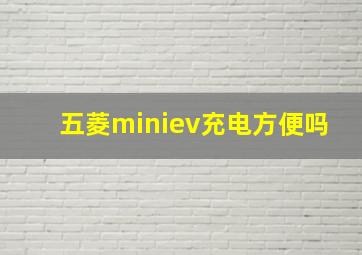 五菱miniev充电方便吗