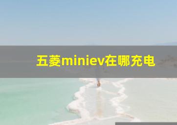 五菱miniev在哪充电