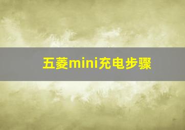 五菱mini充电步骤