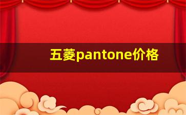 五菱pantone价格