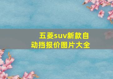 五菱suv新款自动挡报价图片大全