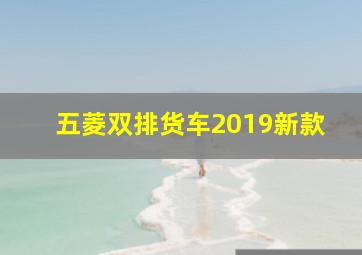 五菱双排货车2019新款