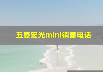 五菱宏光mini销售电话