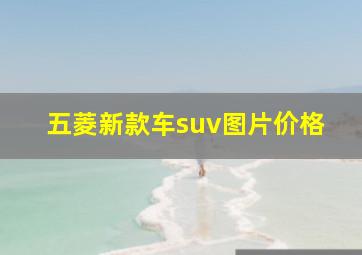 五菱新款车suv图片价格