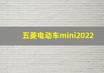 五菱电动车mini2022