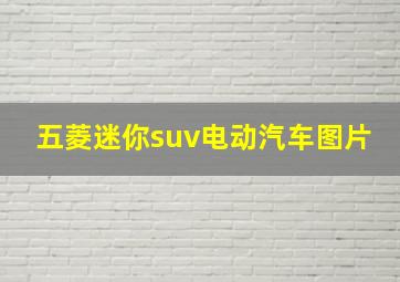 五菱迷你suv电动汽车图片