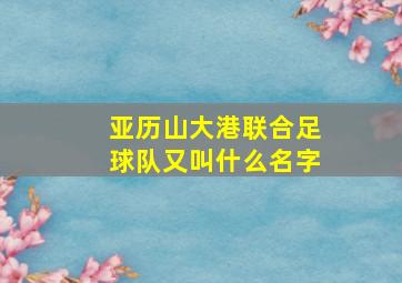 亚历山大港联合足球队又叫什么名字